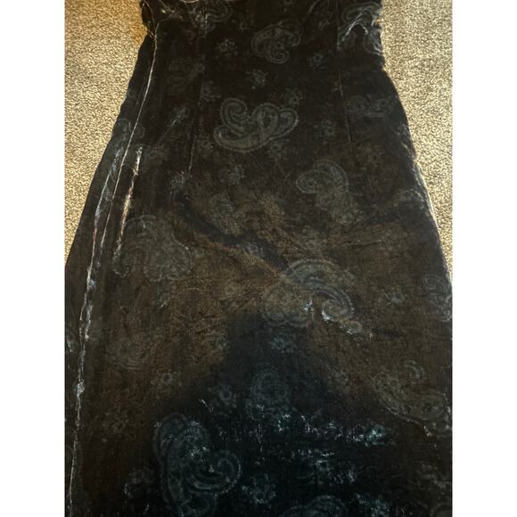 Vintage Ralph Lauren velvet black Womens dress size 6 - Picture 2 of 3